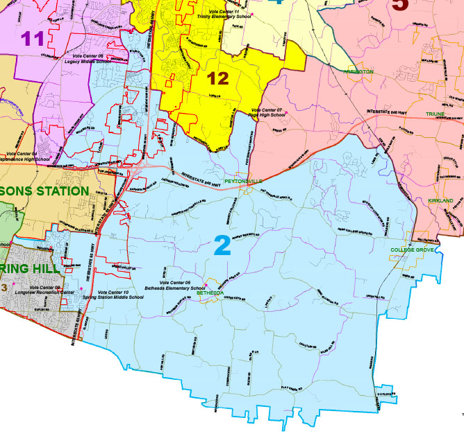 Map of 2nd District