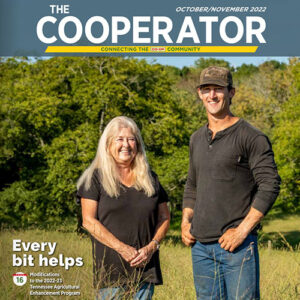 Judy and son Houston in Cooperator Magazine